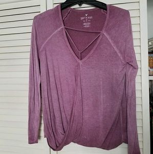 American Eagle criss cross shirt